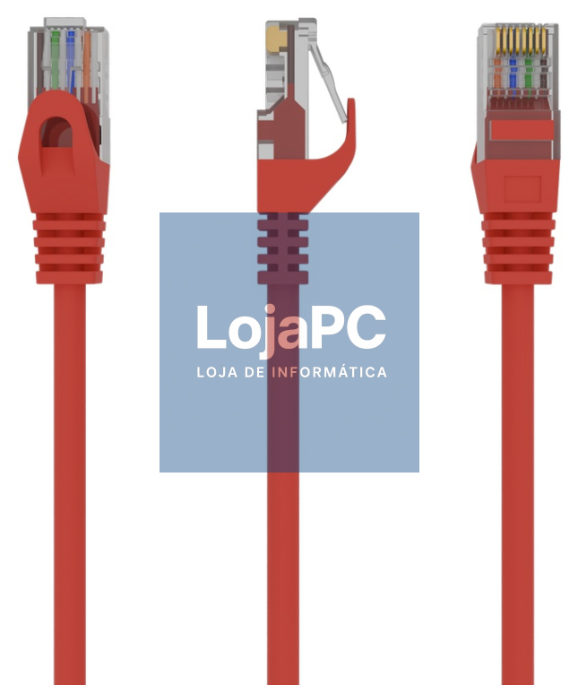 Gembird PP6U-3M/R cabo de rede Vermelho Cat6 U/UTP (UTP)
