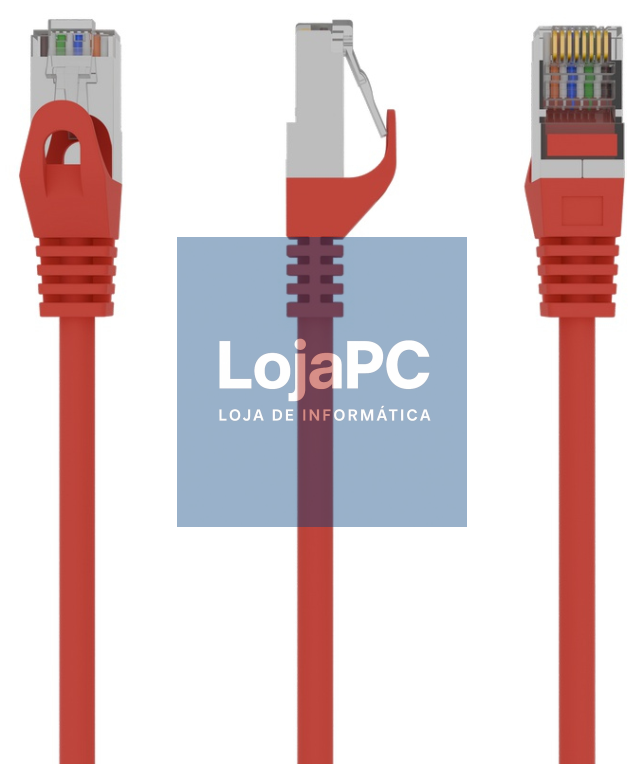 Gembird PP6-0.5M/R cabo de rede Vermelho 0,5 m Cat6 F/UTP (FTP)