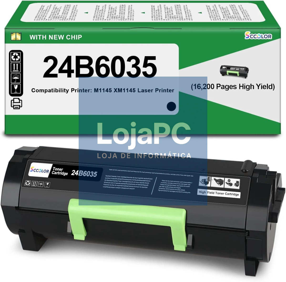 LEXMARK 24B60350 BSD Black Toner 16K M1145 XM1145 (P)