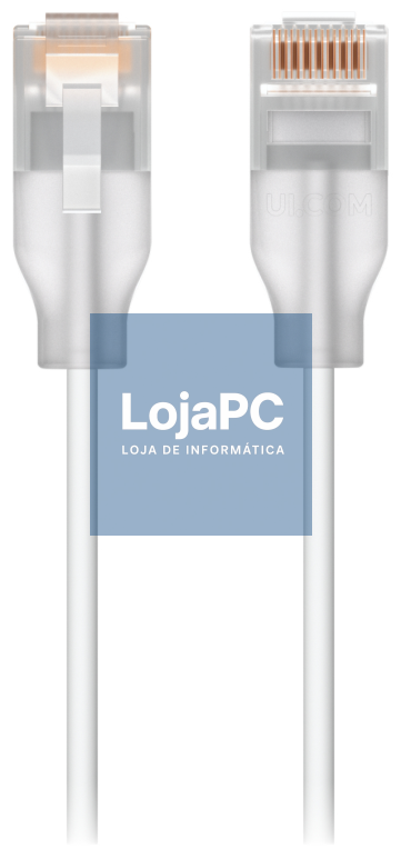 Ubiquiti UACC-Cabo-Patch-EL-2M-W cabo de rede Translúcido, Branco Cat6 Alrededor