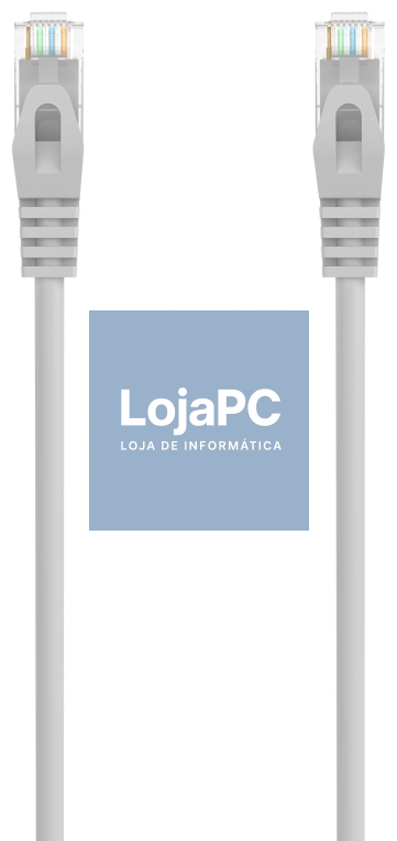 AISENS Cabo de rede Cabo de rede RJ45 LSZH Cat.6A 500 Mhz UTP AWG24, Cinzento, 20M