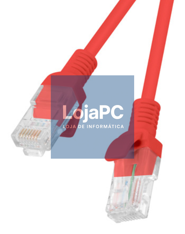 Lanberg PCU6-10CC-0050-R cabo de rede Vermelho 0,5 m Cat6 U/UTP (UTP)