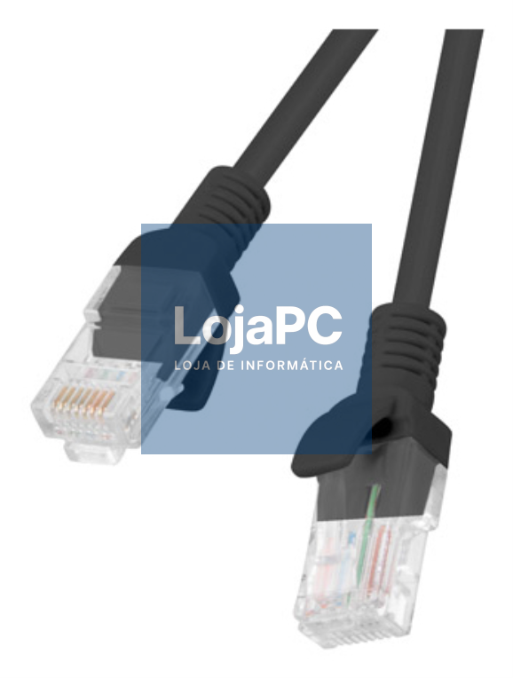 Lanberg PCU6-10CC-0300-BK cabo de rede Preto 3 m Cat6 U/UTP (UTP)
