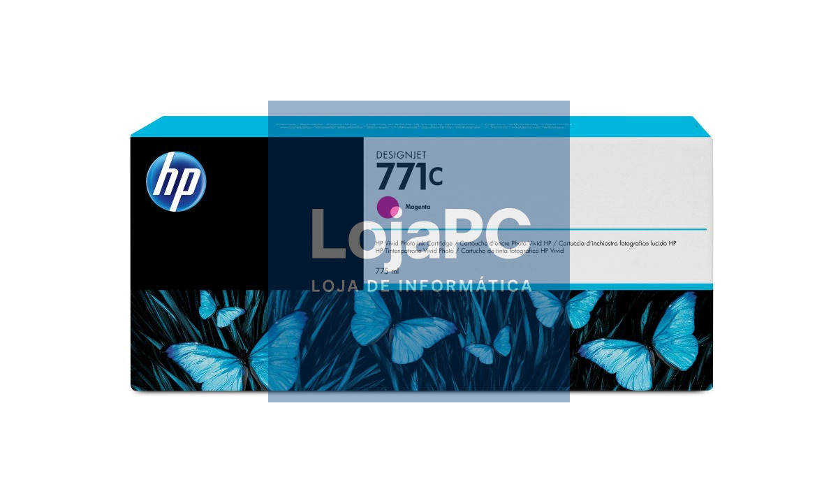 HP 771C original Ink cartridge B6Y09A magenta standard capacity 775ml 1-pack