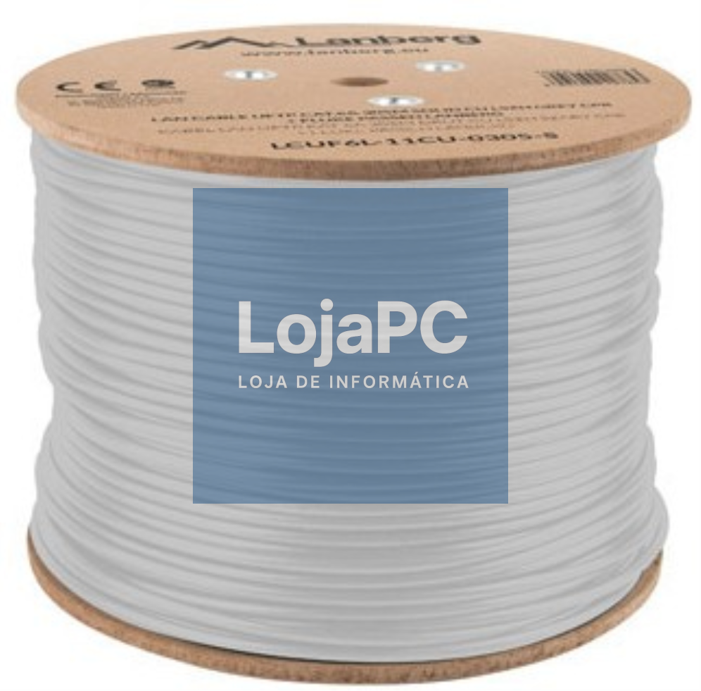 Lanberg LCUF6L-11CU-0305-S cabo de rede Cinzento 305 m Cat6a U/FTP (STP)