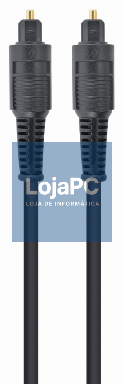 Gembird Toslink, 2m cabo de audio Preto