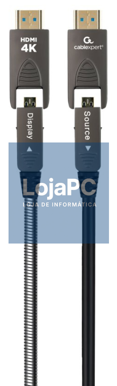 Gembird CCAP-HDMIDD-AOC-20M cabo HDMI HDMI Type-A/HDMI Type-D Preto
