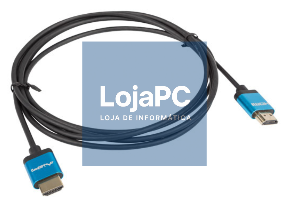 Lanberg CA-HDMI-22CU-0010-BK cabo HDMI 1 m HDMI tipo A (Padrão) Preto, Azul