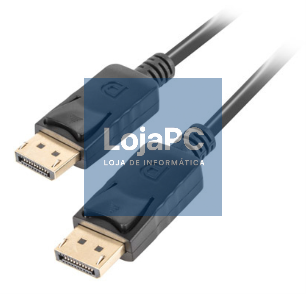 Lanberg CA-DPDP-10CC-0005-BK cabo DisplayPort 0,5 m Preto