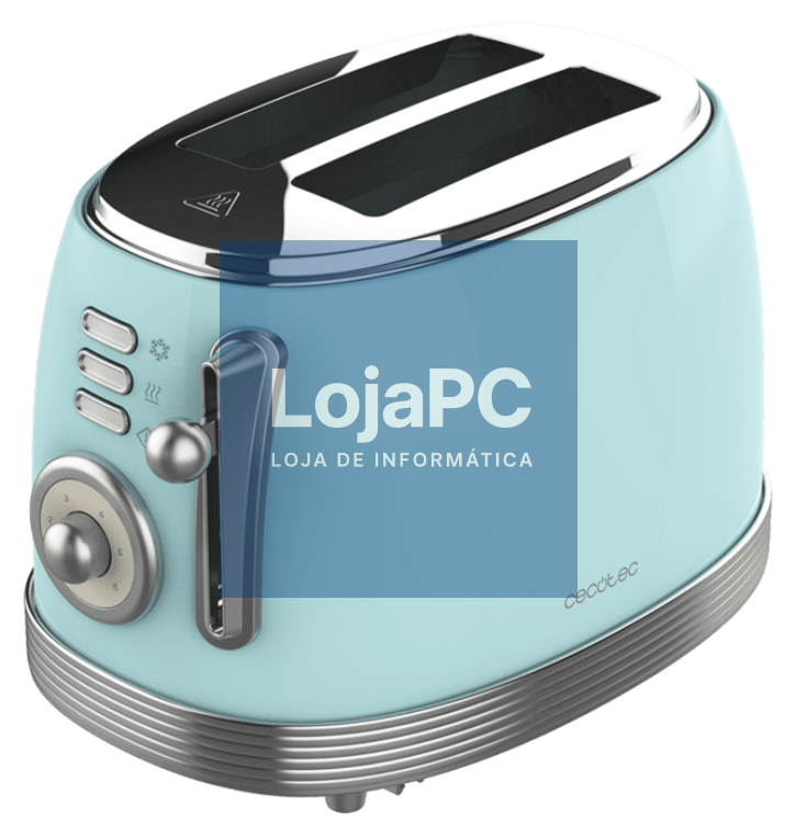 Cecotec Vintage 800 6 2 rebanada(s) 850 W Azul