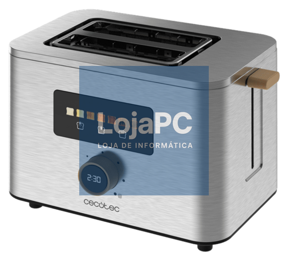 Cecotec 04843 tostadora 7 2 rebanada(s) 950 W Acero inoxidable