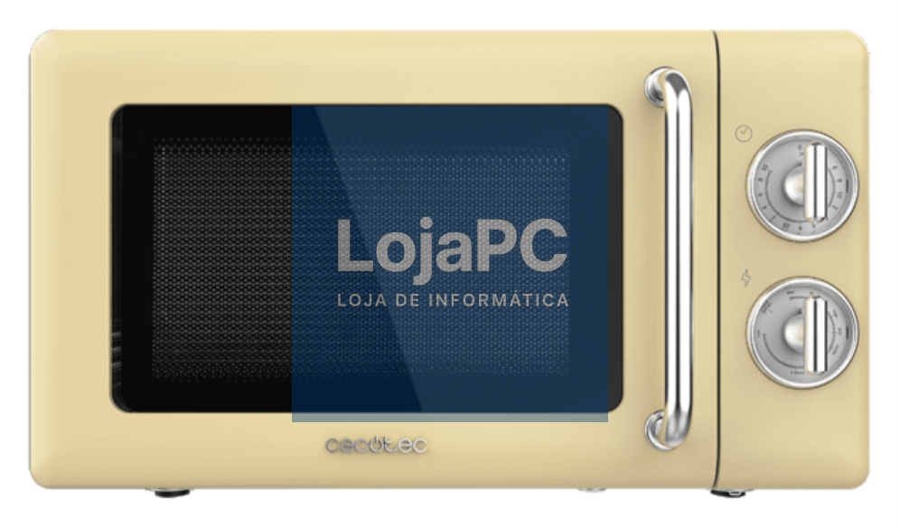 Cecotec 01708 microondas Beige, Acero inoxidable Microondas com grill Encimera 20 L 700 W