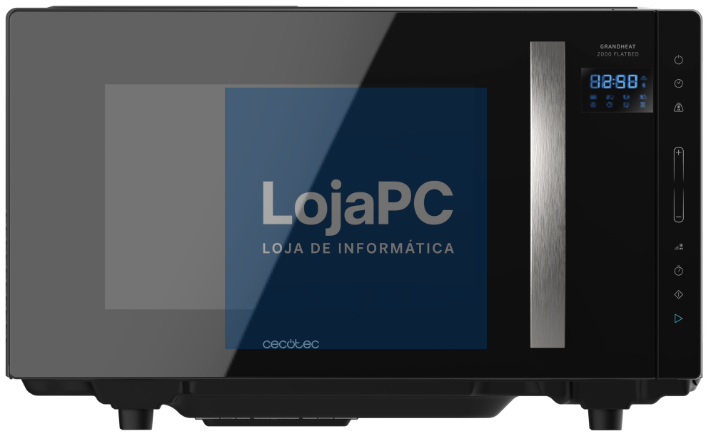 Cecotec GrandHeat 2300 Flatbed Touch Preto Solo microondas Encimera 23 L 800 W