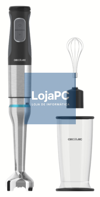 Cecotec 03960 licuadora Batidora de inmersión 1200 W Preto, Acero inoxidable