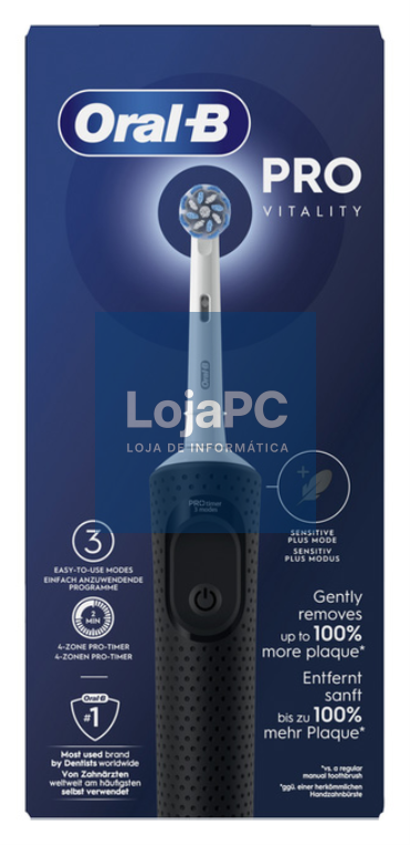 Braun Vitality Pro Adulto Escova dental oscilante Preto