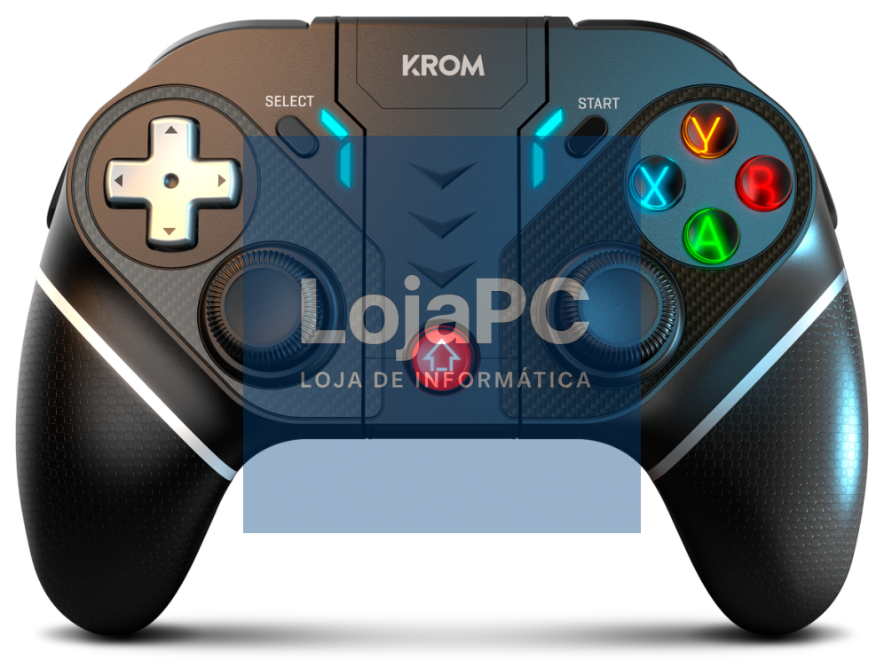 Krom KEXAL Preto, Vermelho, Branco Bluetooth/USB Gamepad Analógico/Digital Android, Nintendo Switch, PC, iOS