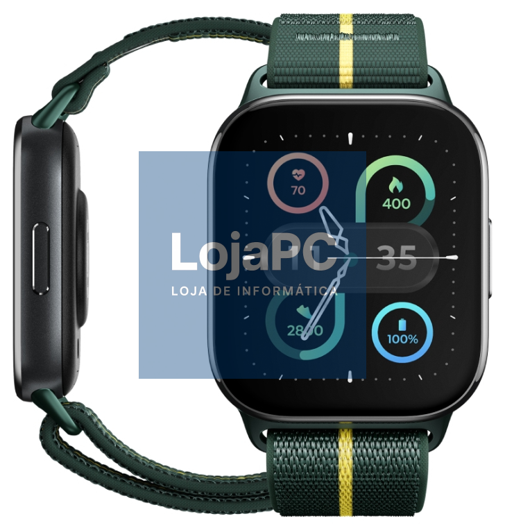 Motorola moto watch fit 4,83 cm (1.9") OLED 44.5 mm Digital Ecrã táctil Verde, Cinzento GPS (satélite)