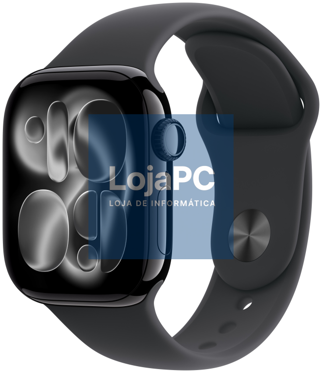 Apple Watch Series 11 OLED 42 mm Digital 374 x 446 Pixeles Ecrã táctil 5G Preto Wifi GPS (satélite)