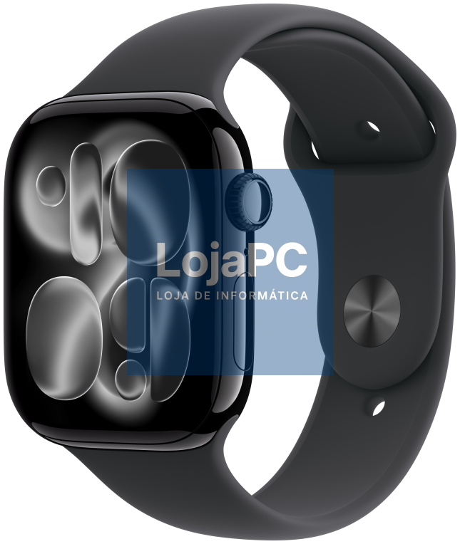 Apple Watch Series 11 OLED 46 mm Digital 416 x 496 Pixeles Ecrã táctil 5G Preto Wifi GPS (satélite)