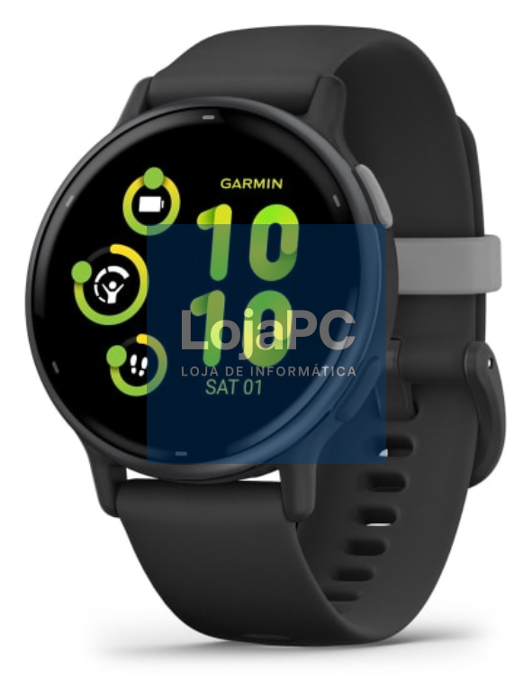 Garmin Vivoactive 5 3,05 cm (1.2") AMOLED 42 mm Digital 390 x 390 Pixeles Ecrã táctil Preto Wifi GPS (satélite)