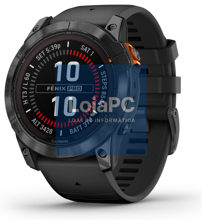 Garmin fenix 7X Pro 3,56 cm (1.4") MIP 51 mm Digital 280 x 280 Pixeles Ecrã táctil Cinzento Wifi GPS (satélite)