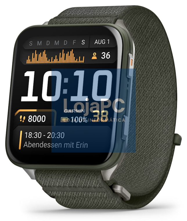 Garmin Venu X1 5,08 cm (2") AMOLED Digital 448 x 486 Pixeles Ecrã táctil Cinzento Wifi GPS (satélite)