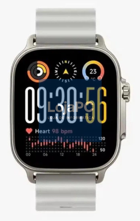 realme Watch 5 5 cm (1.97") AMOLED Digital 390 x 450 Pixeles Ecrã táctil Prateado GPS (satélite)