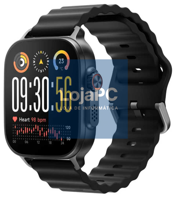 realme Watch 5 5 cm (1.97") AMOLED Digital 390 x 450 Pixeles Ecrã táctil Preto GPS (satélite)