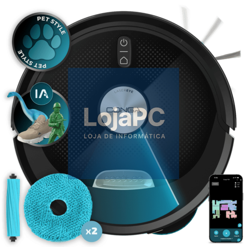 Cecotec Conga M100 Spin AI Preto