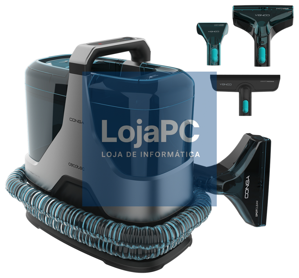 Cecotec Conga 6000 Carpet&Spot Clean XXL Advance máquina de limpeza de alfombras Caminar-detrás Preto, Verde