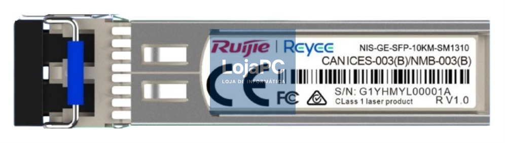 Ruijie Networks NIS-GE-SFP-10KM-SM1310 red modulo transceptor Fibra óptica 1000 Mbit/s 1310 nm