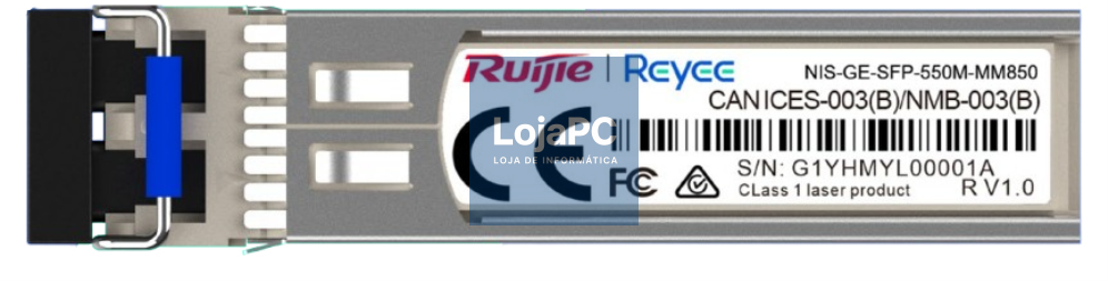 Ruijie Networks NIS-GE-SFP-550M-MM850 red modulo transceptor Fibra óptica 1000 Mbit/s 850 nm