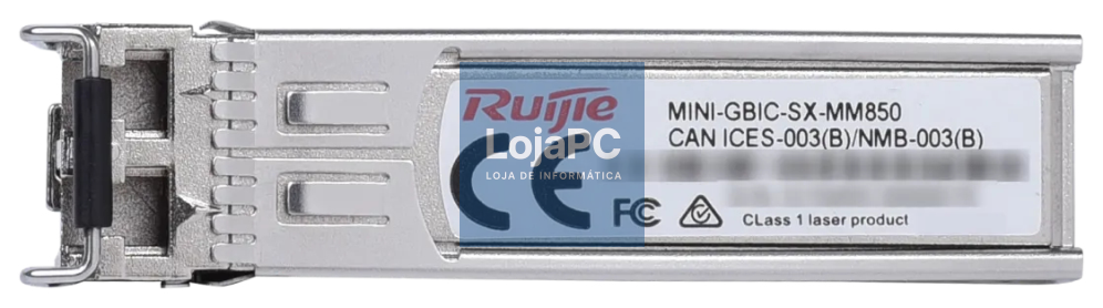 Ruijie Networks RG-MINI-GBIC-SXMM850 red modulo transceptor Fibra óptica 1000 Mbit/s SFP 850 nm