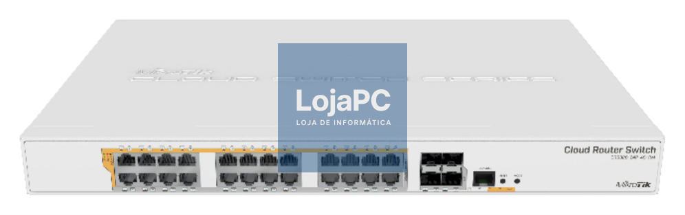 Mikrotik CRS328-24P-4S+RM switch Gerido L2/L3 Gigabit Ethernet (10/100/1000) Energia sobre Ethernet (PoE) 1U Branco