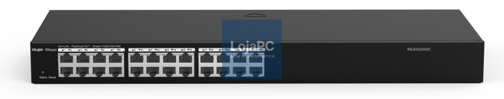 Ruijie Networks RG-ES224GC-V2 switch Gerido Gigabit Ethernet (10/100/1000) Preto