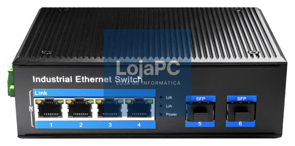 Cudy IG1004S2P switch No administrado Gigabit Ethernet (10/100/1000) Energia sobre Ethernet (PoE) Preto