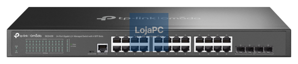 TP-Link Omada SG3428 switch Gerido L2/L3 Gigabit Ethernet (10/100/1000) 1U Preto