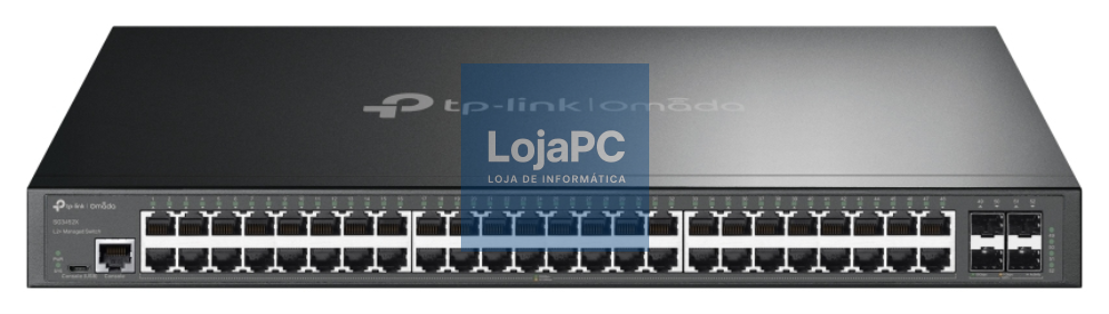 TP-Link Omada SG3452X switch Gerido L2+ Gigabit Ethernet (10/100/1000) 1U Preto