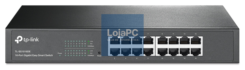 TP-Link TL-SG1016DE Gerido L2 Gigabit Ethernet (10/100/1000) 1U Preto