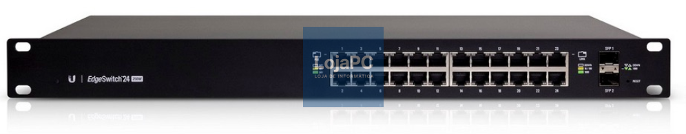Ubiquiti Networks ES-24-250W switch Gerido L2/L3 Gigabit Ethernet (10/100/1000) Energia sobre Ethernet (PoE) 1U Preto