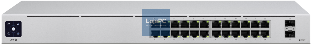 Ubiquiti UniFi USW-24 switch Gerido L2 Gigabit Ethernet (10/100/1000) Prateado