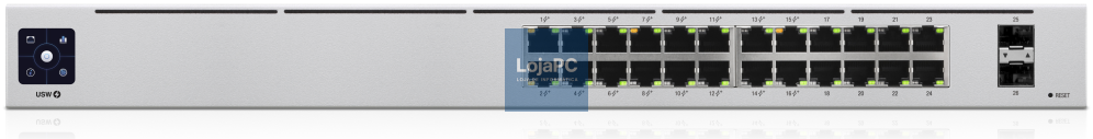 Ubiquiti UniFi 24-Port PoE Gerido L2/L3 Gigabit Ethernet (10/100/1000) Energia sobre Ethernet (PoE) 1U Prateado