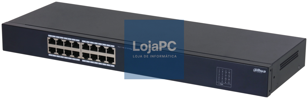 Dahua Technology SF1016 No administrado L2 Fast Ethernet (10/100) Preto