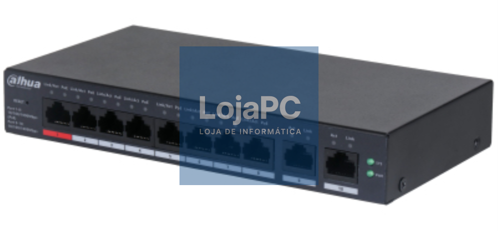 Dahua Technology DH-CS4010-8GT-110 switch Gerido L2 Gigabit Ethernet (10/100/1000) Energia sobre Ethernet (PoE) Preto