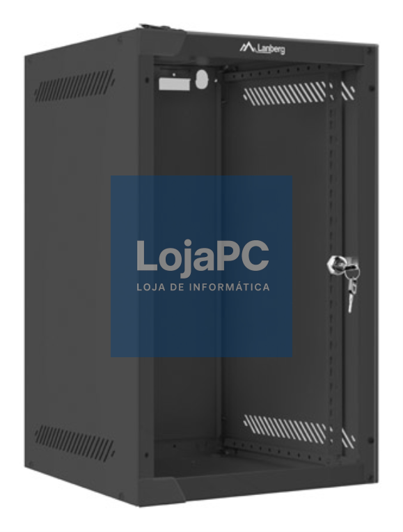 Lanberg WF10-2309-10B armário rack 9U Bastidor de parede Preto