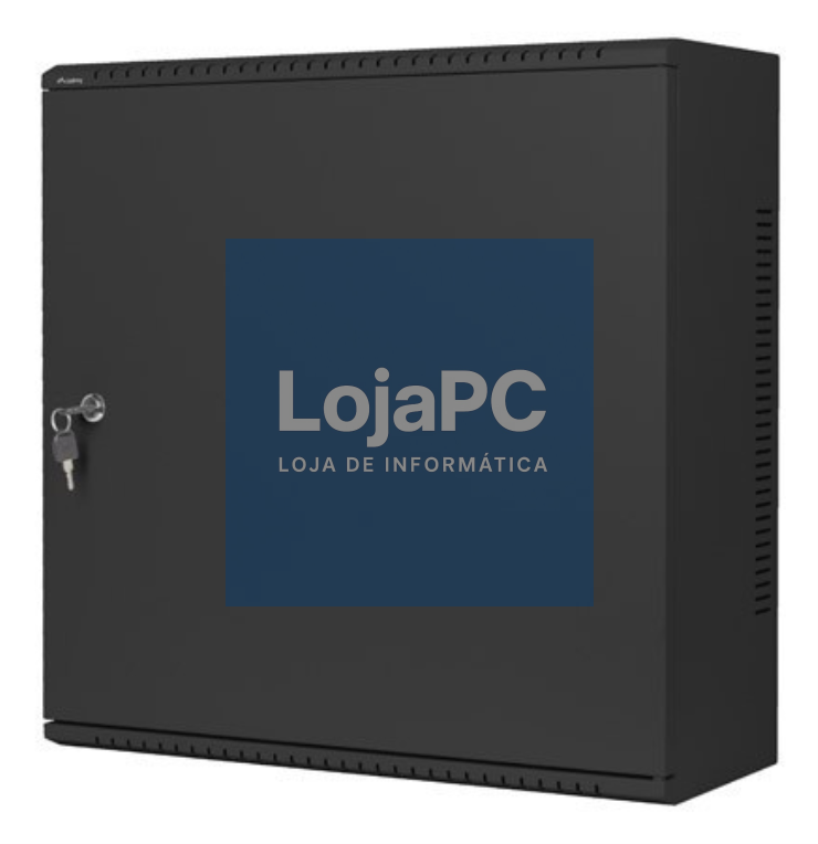 Lanberg WAF1-5203-06-00B armário rack 6U Bastidor de parede Preto