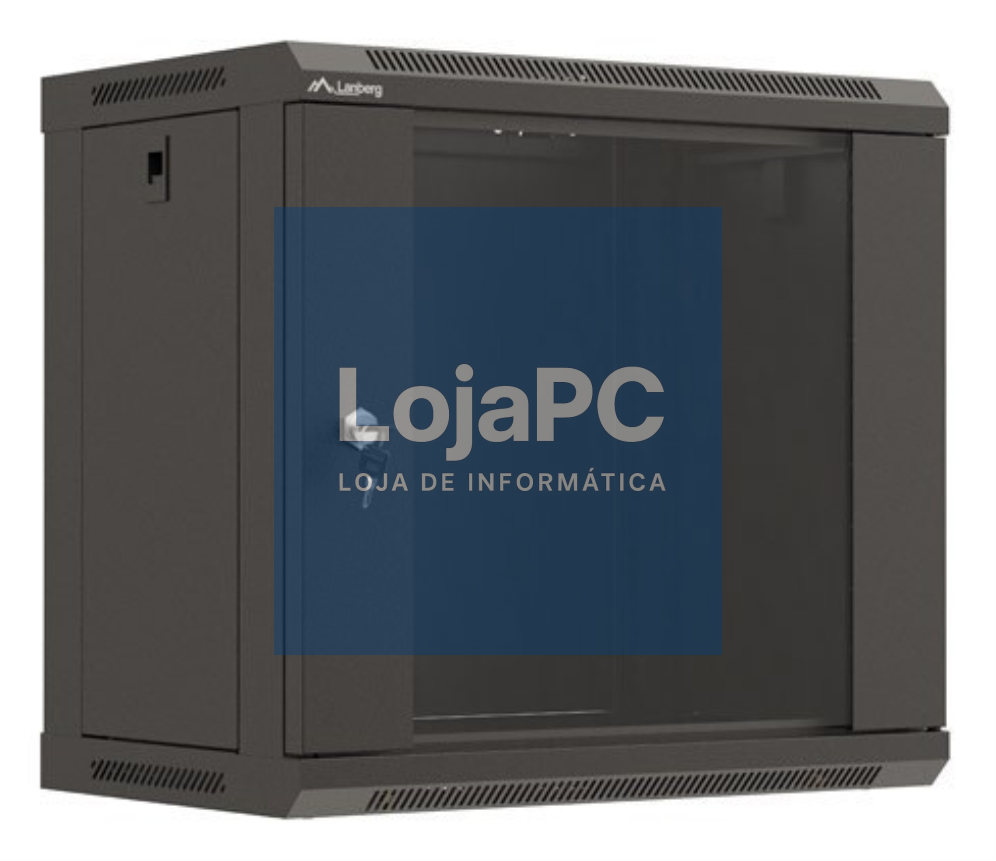 Lanberg WF03-5309-10B armário rack 9U Bastidor de parede Preto
