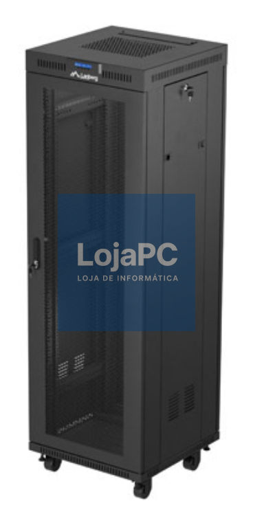 Lanberg FF01-6637-23BL armário rack 37U Rack o bastidor independiente Preto