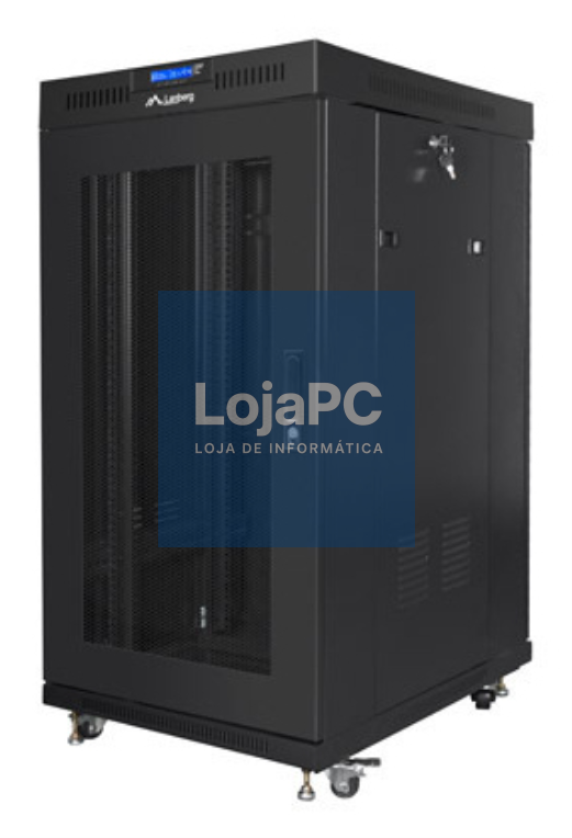 Lanberg FF01-8822-23BL armário rack 22U Rack o bastidor independiente Preto