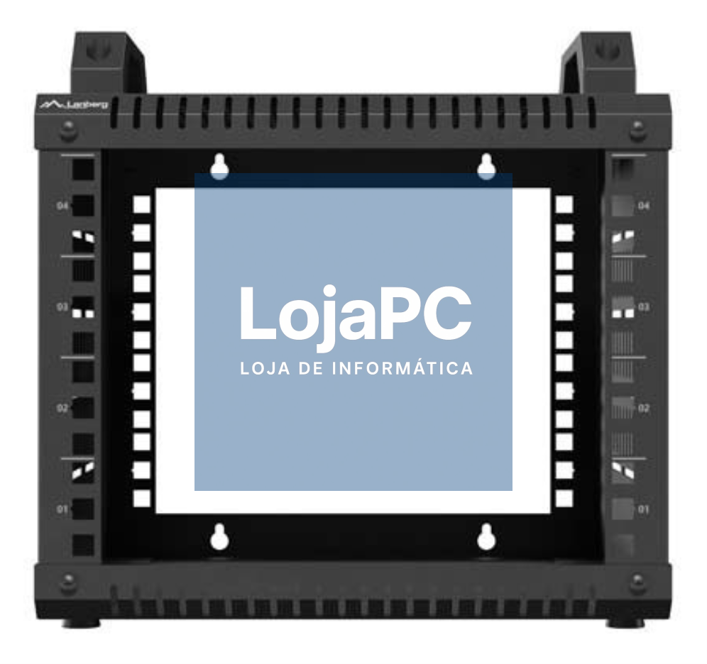 Lanberg OR10-2304-B armário rack 4U Bastidor para instalación en chão Preto
